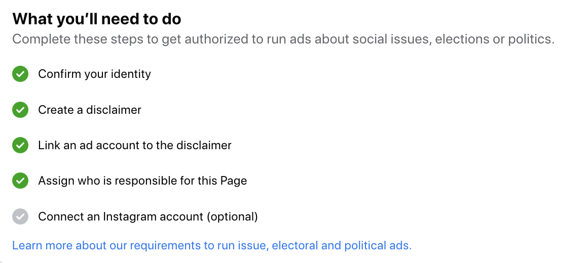 Political Facebook Ads Disclaimer - What you need to run political ads on Facebook
